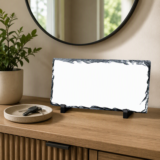 rectangular slate display plaque