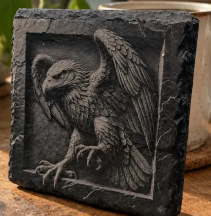 3D illusion engraved coasters