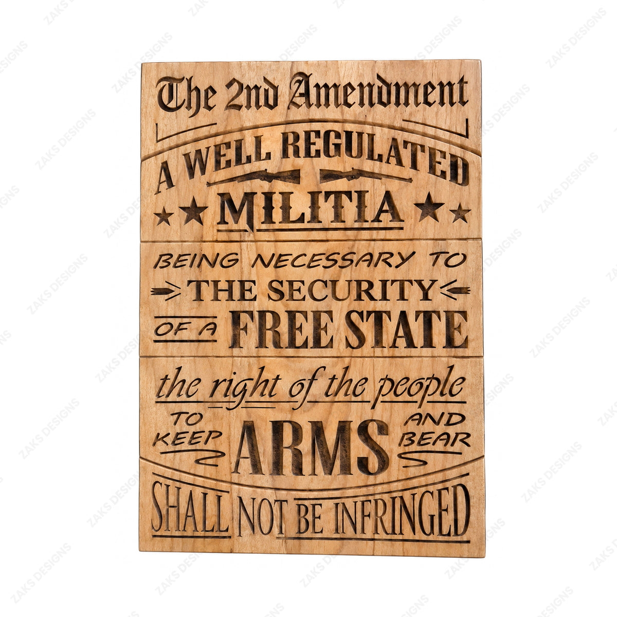 2nd amendment plaque