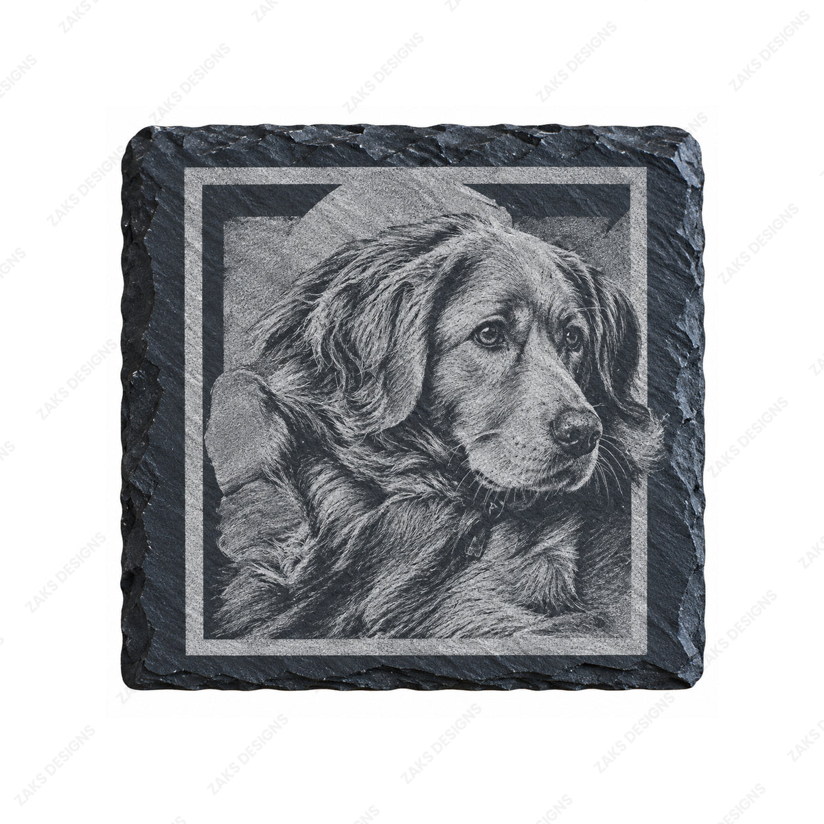 Engraved memorial coasters