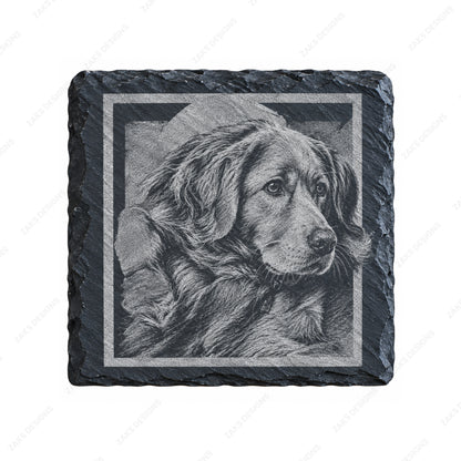Engraved memorial coasters