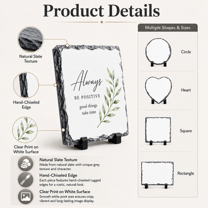 rectangular slate display plaque
