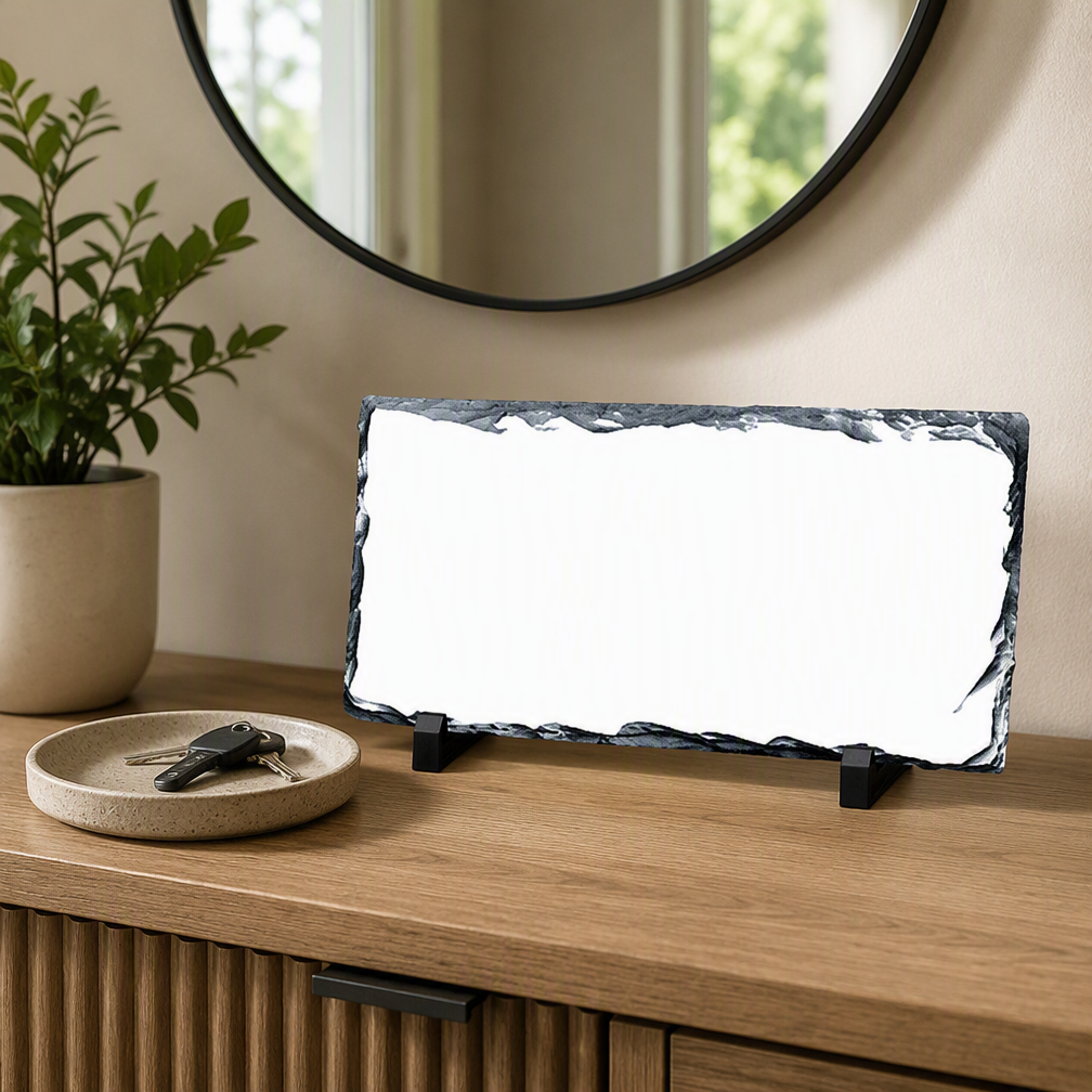 rectangular slate display plaque