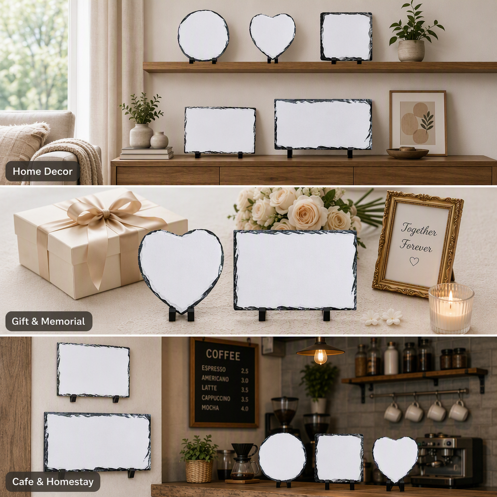 rectangular slate display plaque