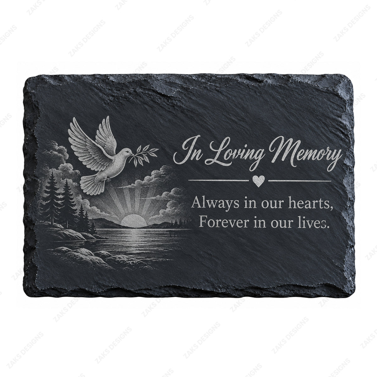 Engraved memorial coasters