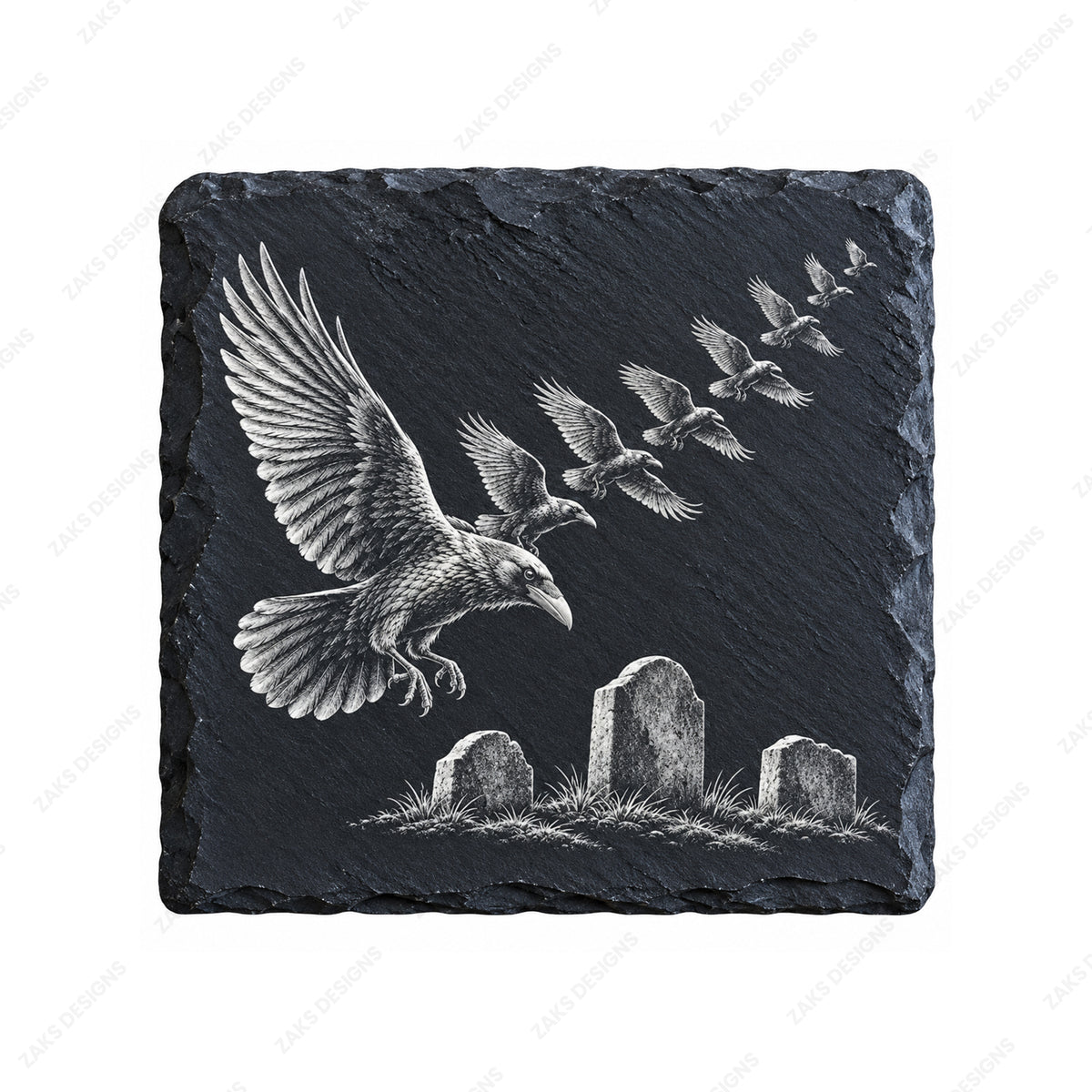 Engraved memorial coasters