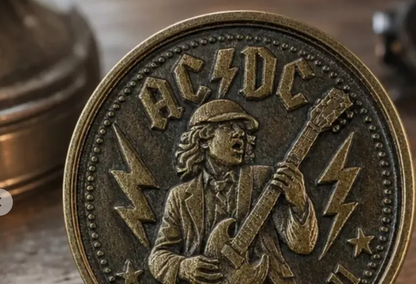 engraved brass coin