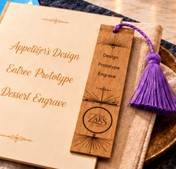 Engraved bookmarks