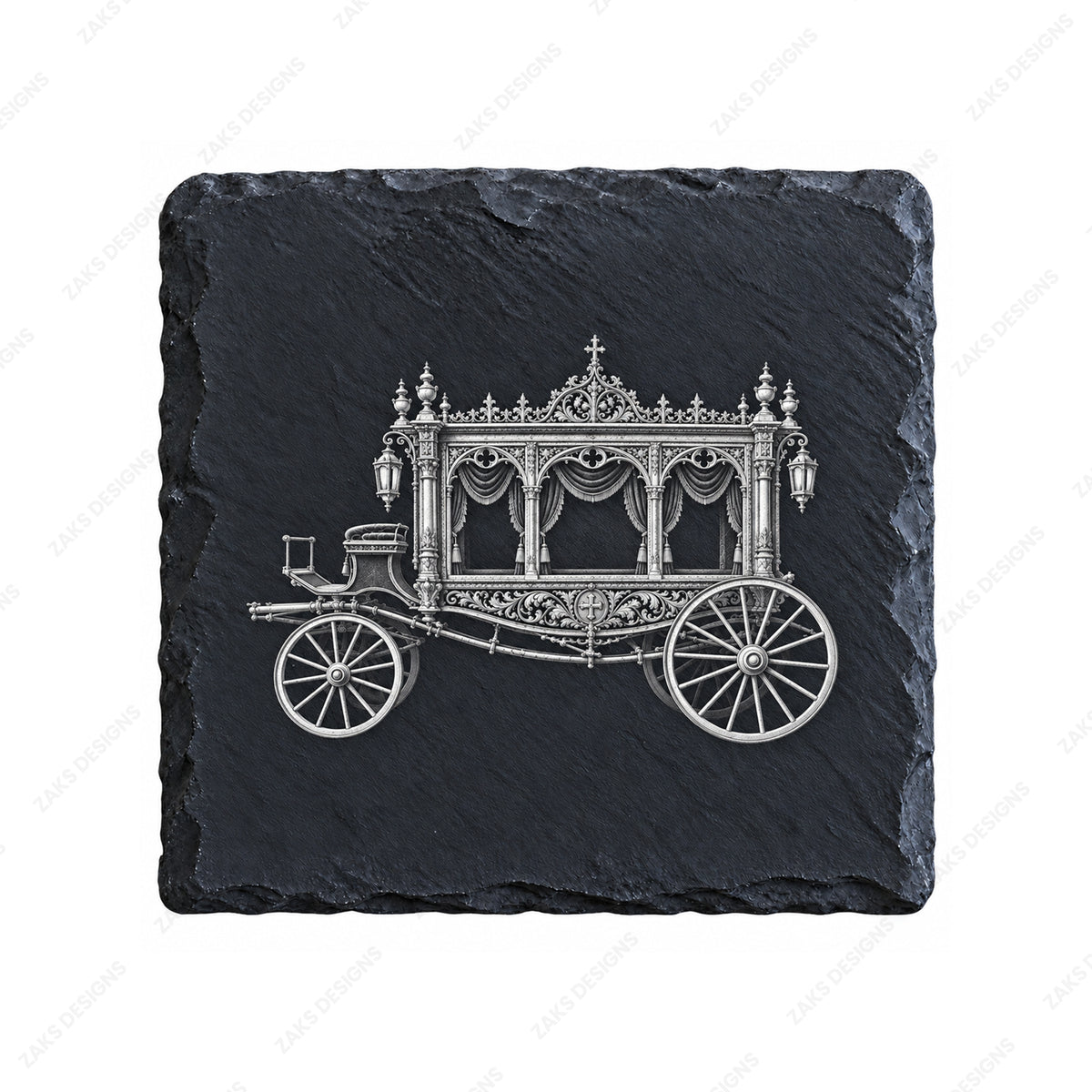 Engraved memorial coasters
